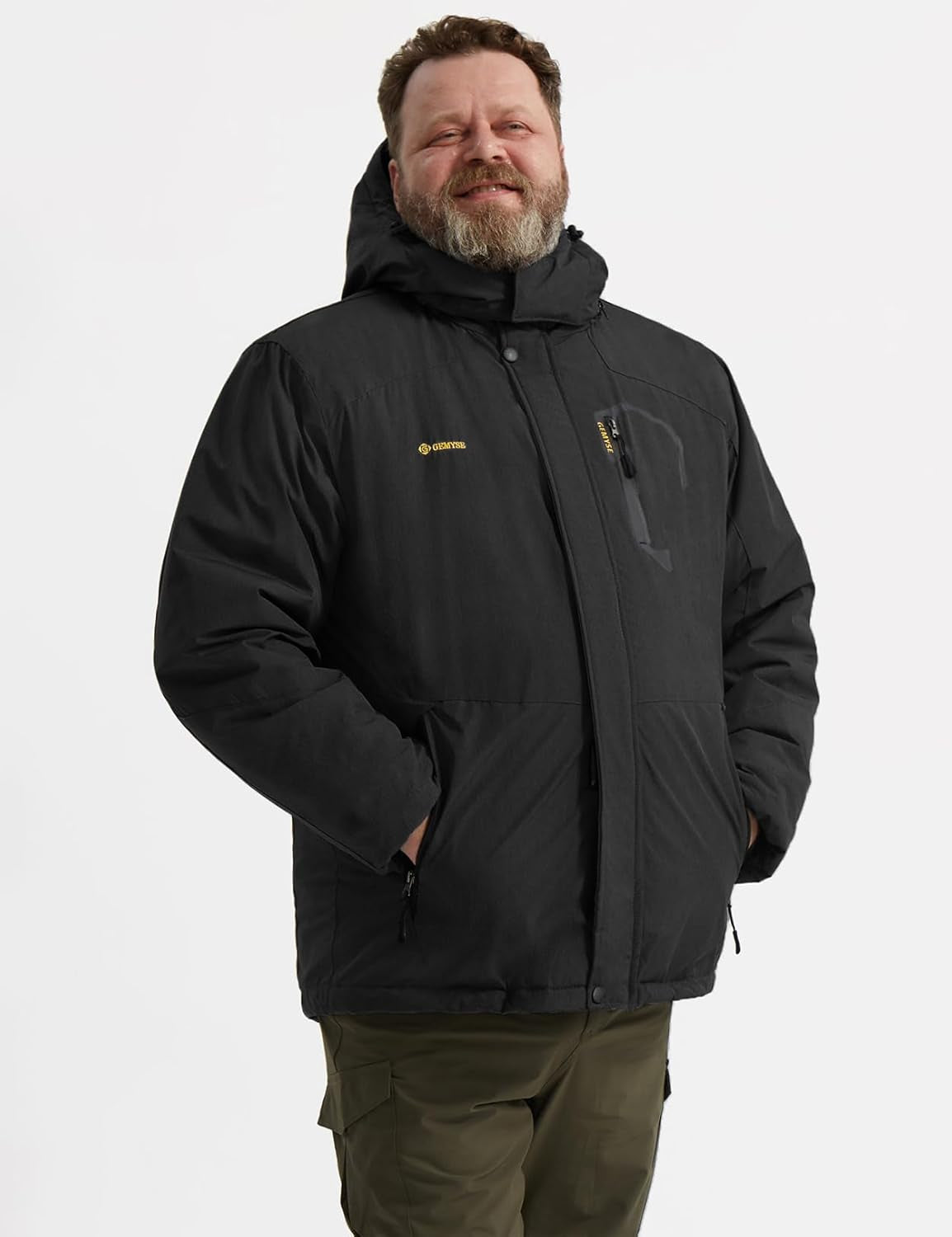 Men'S Mountain Waterproof Ski Snow Jacket Winter Windproof Rain Jacket