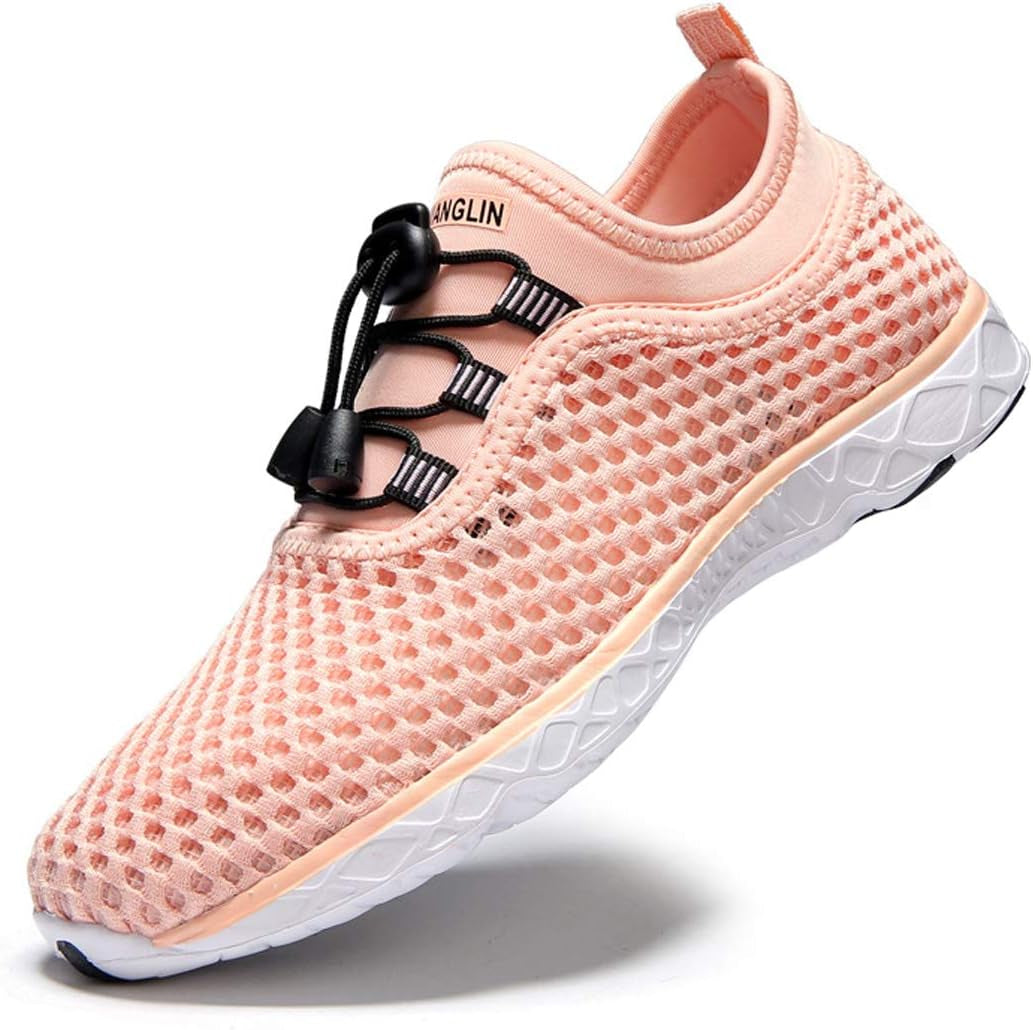 Women'S Quick Drying Aqua Water Shoes,3-Second Drainage & All-Terrain for Swimming,Hiking,Yoga